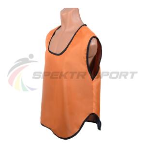 Купить Манишка футбольная односторонняя Spektr Sport оранжевая, р.36-40 в Павловске 