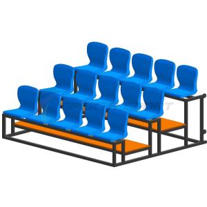 Купить Трибуна мобильная 3 ряда сиденья пластиковые на 15 мест в Павловске 